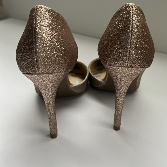 Juicy Couture Gold Glitter Pumps Size 8 Shoe - Picture 10 of 10